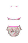 Halter Yaka Floral Desenli 3D Kelebek Detaylı 50UV Kız Çocuk Bikini Takımı by Nessi Byrd