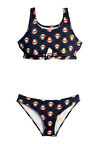 Askılı Denizci Temalı Düğüm Detaylı 50UV Kız Çocuk Bikini Takımı by Nessi Byrd