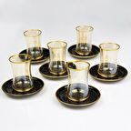 Altın Yaldızlı Çay Bardağı Takımı Çay Seti M3