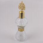 Altın Yaldızlı Cam Kolonya Şişesi