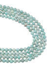 8 MM Faset Kesim Amazonit Taşı Dizi - DZ4021