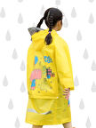 Sarı Unisex Çocuk Yağmurluk
