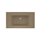 Real Stone ZENITH 80 Etajerli Cappuccino Granit Banyo Lavabosu 80x45