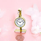 SAATDUKKANDUVAR DAN GOLD METAL MASA SAATİ  MODERN TASARIM TV ÜNİTESİ İÇİN UYGUNDUR