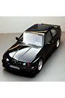 New 1988 BMW M3 (E30) Red 1:24 Ölçek Siyah BMW E30 Diecast Araba Açılan Kaput Bagaj