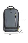 ÇÇS Gri Elatae Lüks Kumaş Laptop Sırt Çantası -51421