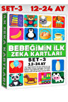 Bebeğimin Ilk Zeka Kartları Set-3 / 12-24 Ay Eğitici Kartlar Bebekler İçin Eğitici Oyuncak