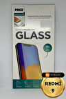 Xiaomi Redmi 9 Uyumlu Temperli Tam Koruma Şeffaf Cam Ekran Koruyucu