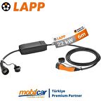 Mobilcar Elektrikli Araç Taşınabilir Şarj Cihazı 22KW 32A 6mt IP67 Tip-2