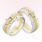 Sarı Beyaz Altın Alyans 7907