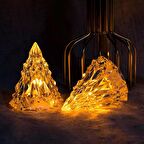 AMBER LED IŞIKLI ÇAM AĞACI MİNİ IŞIKLI ÇAM AĞACI IŞIKLI YILBAŞI AĞACI LED LİGHT NOEL TREE DECOR LİGHT