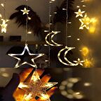 AY YILDIZ GÜN IŞIĞI SALKIM LED IŞIK AY YILDIZLI SALKIM IŞIK AY YILDIZ IŞIK RAMAZAN DEKOR IŞIĞI