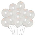 VIP 100 PCS SHINY METALLIC WHİTE BALLOON VIP KALİTE PARLAK METALİK BEYAZ BALON HELYUM GAZI UYUMLUDUR