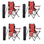 Evolite Nature Katlanabilir Kamp Sandalyesi - Kırmızı