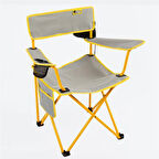 FUNKY CHAIRS Camper Katlanabilir Kamp Piknik Sandalyesi - Gri/Sarı