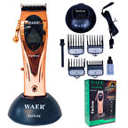 WA-088 9000 RPM Profesyonel Saç Kesme Makinesi | 2600mAh Batarya | 4 Taraklı | Şarj Standlı