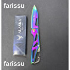 Alaska SDR-73X Mini Gökkuşağı Katlanır Çakı - Ultra Kompakt EDC Bıçak, 49 gr Hafiflik