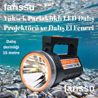 RT-996 50W Yüksek Parlaklıklı LED Dalış Projektörü ve Dalış El Feneri