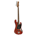 STAGG 4 TELLİ BASS GİTAR KIRMIZI SBJ-30STF RED