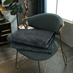 Mulberry Tek Kişilik Polar Battaniye antrasit 120 x 170 cm