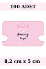 Pembe For You Accessory - 100 Adet Kolye Kartı - Bileklik Kartı - Takı Kartı - Paketleme Kartı