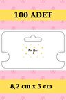 For You - 100 Adet Kolye Kartı - Bileklik Kartı - Takı Kartı - Paketleme Kartı