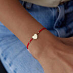 Zarif İpli Kalp Bileklik