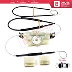 Audi A4 B6 8E2 8E5 B7 8EC 8ED Seat Exeo 3R2 3R5 4/5 Kapı 8E0837462 İçin Ön Sağ Cam Kriko Tamir Seti