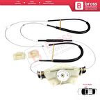 VW Passat B5 3B 3BG Skoda Superb MK1 B5 3U 3B1837462 İçin Ön Sağ Cam Kriko Tamir Seti