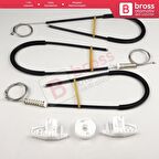 Citroen XSara Picasso N68 1999-2010 MPV 9222ET İçin Ön Sağ Kapı Cam Kriko Tamir Seti