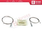 Renault Clio MK3 2005-2014 5-Kapı 8200291151 İçin Elektrikli Arka Sol Cam Kriko Tamir Seti