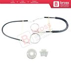 Renault Clio MK2 BB/CB 1998-2012 4/5 Kapı 7700842240 İçin Ön Sağ veya Sol Kapı Cam Kriko Tamir Seti