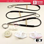 Citroen Berlingo MK1 M MF Peugeot Partner MK1 5 5F 5G 9221G3 9222G3 İçin Ön Cam Kriko Tamir Seti