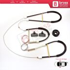 VW Polo MK3 6N1 6N2 1994-2001 2/3 Kapı 6N3837401 İçin Manuel Ön Sağ veya Sol Cam Kriko Tamir Seti