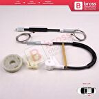 Skoda Octavia MK1 1U 1996-2000 Makyajsız Kasa İçin Elektrikli Arka Sol Kapı Cam Kriko Tamir Seti