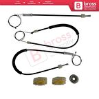 Seat Leon MK2 1P 1P1 2005-2012 5-Kapı HB 1P0837462A İçin Elektrikli Ön Sağ Kapı Cam Kriko Tamir Seti