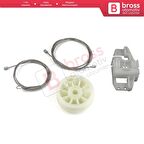 Renault Scenic MK2 JM0/1 2003-2009 8200118857 İçin Elektrikli Arka Sağ Kapı Cam Kriko Tamir Seti