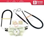 VW New Beetle C1 1C1 1997-2011 3-Kapı HB 1C0837656 İçin Elektrikli Ön Sağ Kapı Cam Kriko Tamir Seti