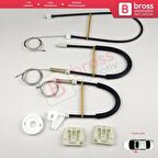 Ford Mondeo MK3 2000-2007 4/5 Kapı 1S71F23201AB İçin Elektrikli Ön Sol Kapı Cam Kriko Tamir Seti