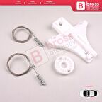 VW Golf MK4 Jetta Bora A4 1J 4/5 Kapı 1J4839462 İçin Sağ Arka Cam Kriko Tamir Seti