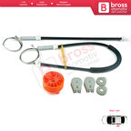 Peugeot 307 3B 2003-2009 Cabriolet Convertible 9222V9 İçin Elektrikli Ön Sağ Cam Kriko Tamir Seti