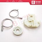 Jaguar X Type X400 2001-2009 4/5 Kapı C2S51553 İçin Elektrikli Ön Sağ Cam Kriko Tamir Seti