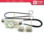 Mercedes Vito Viano Mixto MK2 W639 2003-2010 6397200146 İçin Ön Sağ Kapı Cam Kriko Tamir Seti