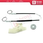 Mercedes E Series W211 S211 2002-2009 4/5 Kapı A2117200446 İçin Ön Sağ Cam Kriko Tamir Seti