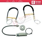 Audi A3 MK2 8P 8PA 8P1 2003-2013 4/5 Kapı 8P4839461 İçin Arka Sol Cam Kriko Tamir Seti