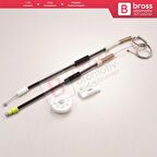 Mercedes CLS Class C219 W219 2004-2011 A2197300846 İçin Arka Sağ Cam Kriko Tamir Seti