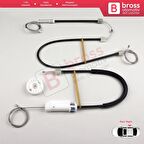 BMW 1 E87 2003-2012 5-Kapı Hatchback 51337138466 İçin Ön Sağ Cam Kriko Tamir Seti