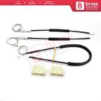 Mini Cooper MK1 R50 R52 R53 2001-2008 2/3 Kapı HB Convertible 51337039451 İçin Sol Cam Kriko Seti