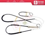 VW Phaeton 3D MK1 2002-2016 V6 V8 W12 SWB LWB 3D1837462 İçin Ön Sağ Kapı Cam Kriko Tamir Seti