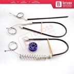 Audi TT MK2 8J3 8J9 2006-2014 2-Kapı Coupe Convertible 8J0837462 İçin Sağ Kapı Cam Kriko Tamir Seti